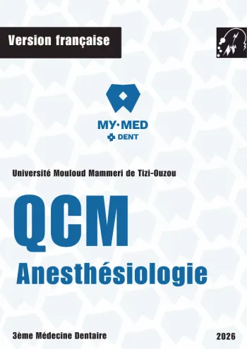 Qcm Classé : Anesthésiologie