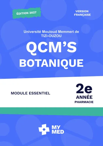 QCM classés – Botanique médicale – 2e année pharmacie