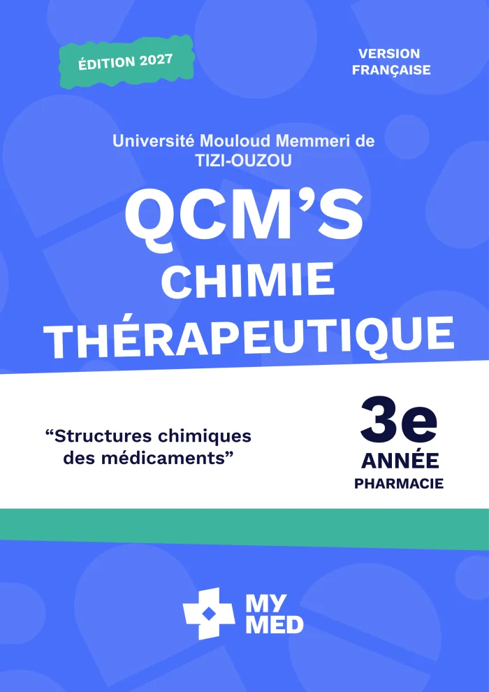 Qcm classé - Chimie Thérapeutique - 3e année pharmacie