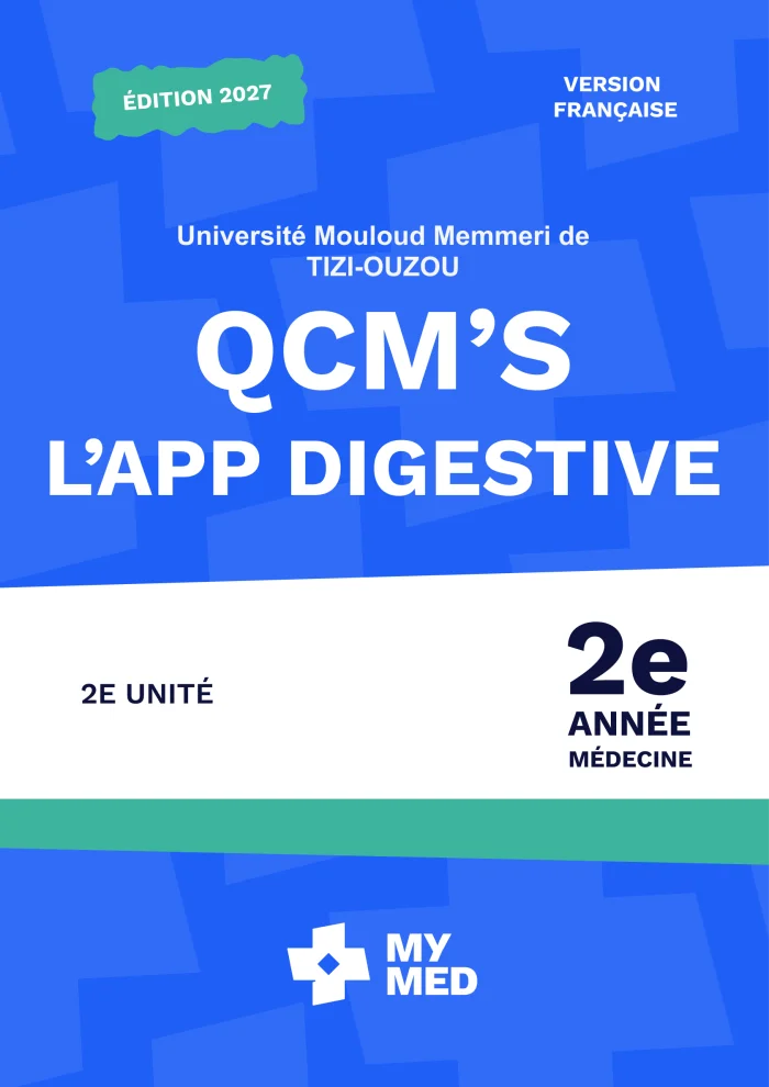 QCM classé - L’appareil digestif - 2e année