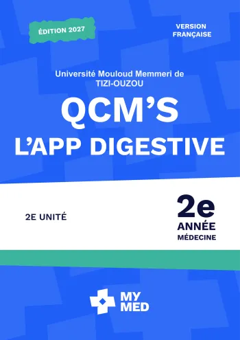 QCM classé - L’appareil digestif - 2e année