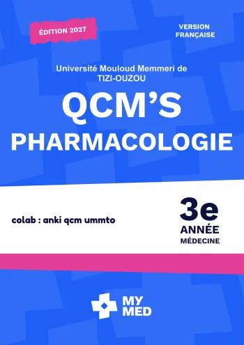 QCM classé – Pharmacologie – 3e année de médecine