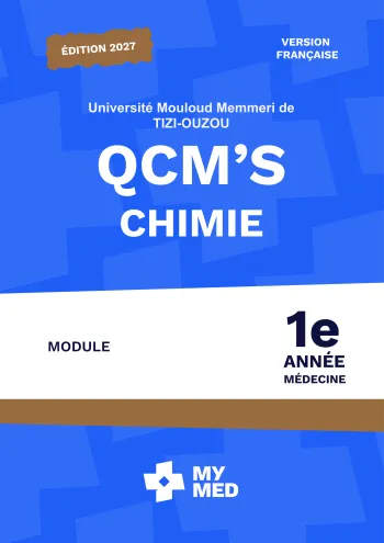 Qcms Classées - Chimie - 1ère Année Médecine - Tizi Ouzou