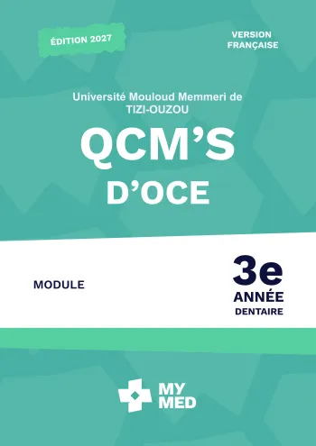 QCM classés – Odontologie conservatrice et endodontie – 3e année de médecine dentaire