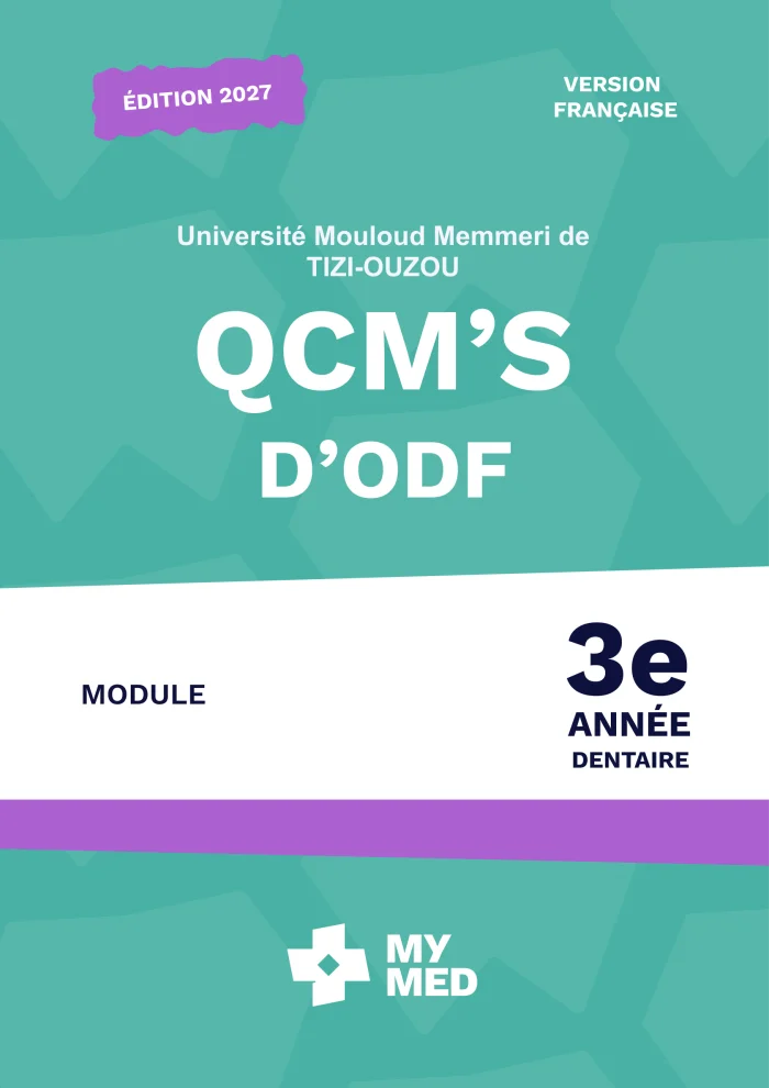 QCM classés – ODF (Orthopédie dento-faciale) – 3e année dentaire