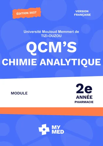 Qcm classé - chimie analytique - 2e année pharmacie